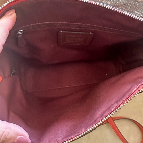 Coach Kacey Satchel--Salmon Color - Picture 3 of 6